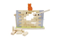 BLOCKS WOODEN JENGA WALL BOARD GAME