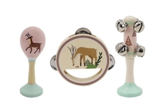 CALM & BREEZY DEER WOODEN 3PCS MUSICAL SET