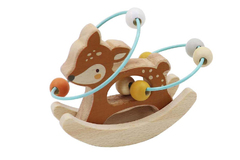 WOODLAND DEER BEAD MAZE ON ROCKING BASE