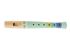 PATTERN PLAY WOODEN RECORDER PICCOLO GREEN