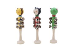 WOODEN INSECT BELL STICK SET OF 3