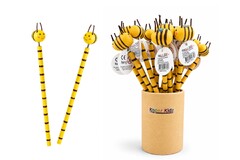 PRICE FOR FIVE WOODEN BEE MULTI COLOUR PENCIL 