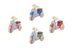 WOODEN SCOOTER SET OF 4