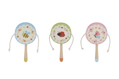 WOODEN SPRING INSECT TWIST DRUM SET OF 3