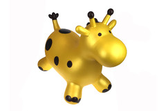 BOUNCY RIDER GOLD GIRAFFE