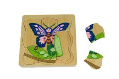 BUTTERFLY LIFECYCLE 4 LAYERS PUZZLE BOARD