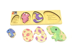 DINOSAUR EGGS WITH FACTS 2 LAYERS PUZZLE BOARD