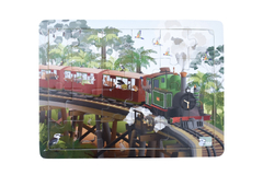 ALL ABOARD AUSTRALIAN ANIMALS 24-PIECE TRAIN JIGSAW PUZZLE
