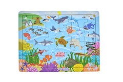 24PC JIGSAW PUZZLE AUSSIE SEA ANIMALS AND THEIR NAMES 