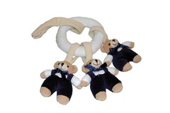 3 BEAR IN RING PLUSH TOY