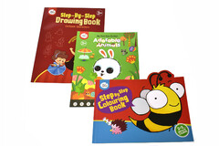 BULK 3 DOT-TO-DOT ANIMALS/COLOURING/DRAWING BOOKS