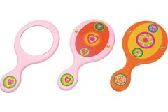 PRICE FOR ONE FLOWER & HEART MINI MIRROR RANDOMLY PICK