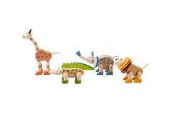 PRICE FOR ONE WOODEN FLEXI JUNGLE ANIMAL