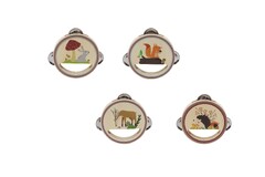 CALM & BREEZY WOODLAND WOODEN TAMBOURINE SET OF 4
