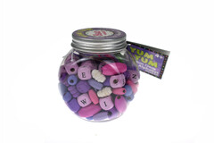 YUM YUM PURPLE PLUM CRAZY ALPHABET BEAD CRAFT KIT