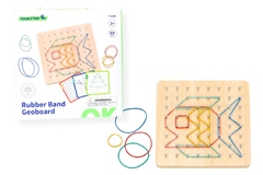 CREATIVE RUBBER BAND GEOBOARD PATTERN PUZZLE GAME