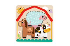 MULTI-LAYERED FARM ANIMAL PUZZLE