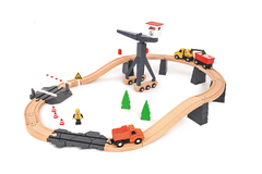 CONSTRUCTION YARD TRAIN SET 35PCS