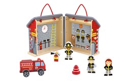 FIREMAN PLAYSET WITH CARRY BOX