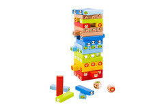 STACKING BLOCK ANIMALS BOARD GAME