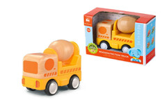 WOODEN FRICTION TRUCK CONCRETE MIXER WITH SOUND AND LIGHT