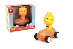 WOODEN PRESS GO RACER GIRAFFE WITH SOUND AND LIGHT