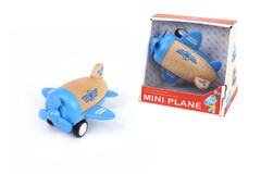 WOODEN RACER PLANE PROPELLOR WITH SOUND- BLUE