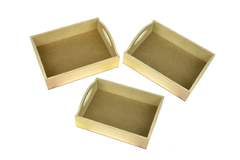 MONTESSORI WOODEN TRAY SMALL PACK OF 3