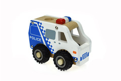 KD WOODEN POLICE CAR