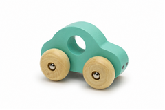 SIMPLE WOODEN TOY CAR - GREEN