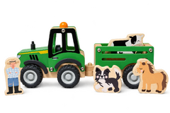 BUSH BUDDIES FARM TRACTOR WITH ANIMALS