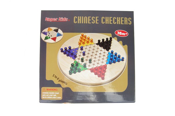CHINESE CHECKER 30CM WOODEN BOARD GAME
