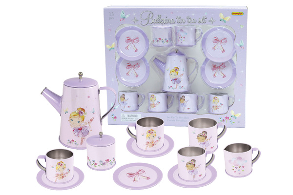 BALLERINA TIN TEA MUG SET 13PCS