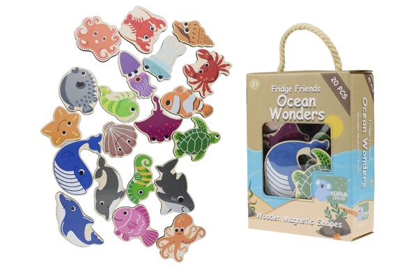 FRIDGE FRIENDS MAGNETIC SEA CREATURES OCEAN WONDERS 20PCS