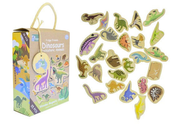 FRIDGE FRIENDS DINOSAURS & PREHISTORIC ANIMALS 25PC