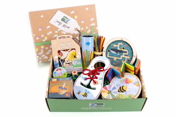 WOODEN TOY PLAYTIME GIFT SET