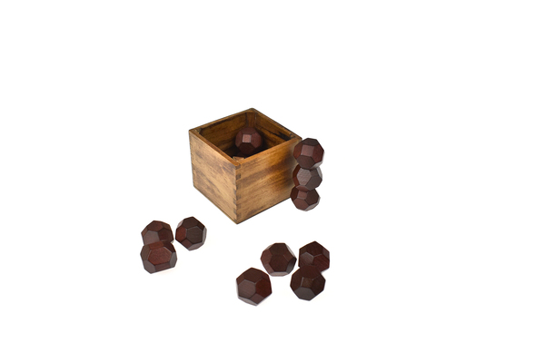STACKING SENSORY BLOCKS WOODEN ROCKS 