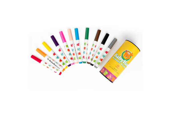 WASHABLE MARKERS -BABY ROO 12 COLOURS