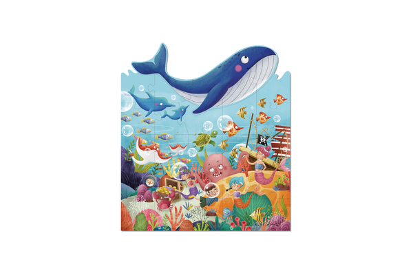 MARINE LIFE JIGSAW FLOOR PUZZLE 30PCS