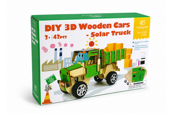DIY 3D WOODEN SOLAR TRUCK SCIENCE & CRAFT KIT