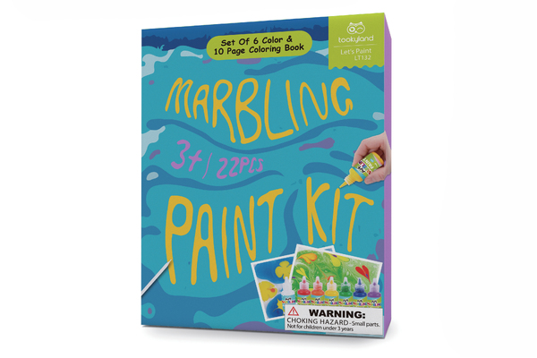 MARBLING PAINT - 6 COLOURS CRAFT KIT