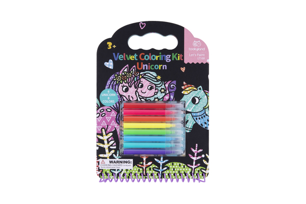 VELVET COLOURING KIT - UNICORN