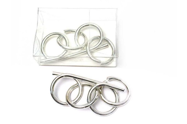 OLYMPIC RING 6MM METAL BRAINTEASER PUZZLE