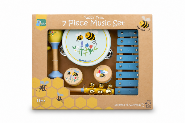 BUZZY DAYS BEE 7PCS MUSICAL SET