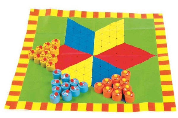 MINI CHINESE CHECKERS WOODEN BOARD GAME