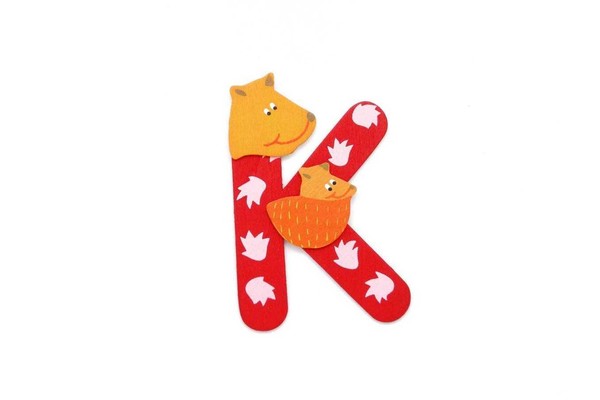 ANIMAL LETTER K RED