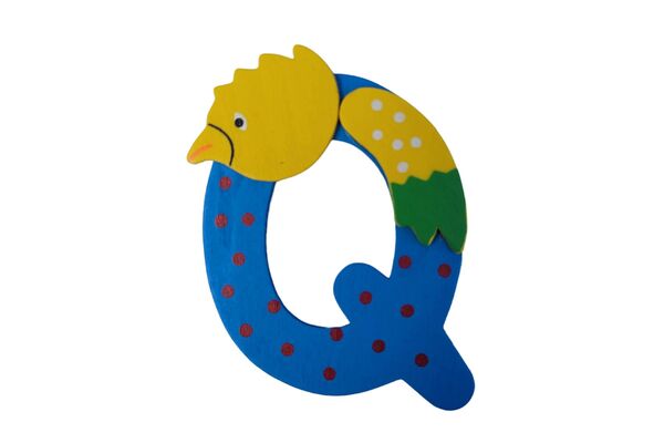 ANIMAL LETTER Q LIGHT BLUE