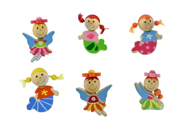 FAIRY & MERMAID DRAWER KNOBS 6 PCS ASSORTED