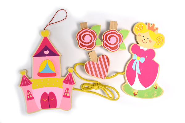 WOODEN PRINCESS MEMO CLIP