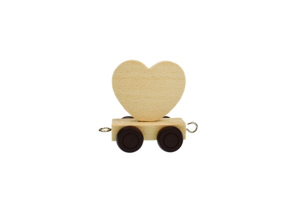 ALPHABET TRAIN - CARRIAGE LETTER HEART SHAPE